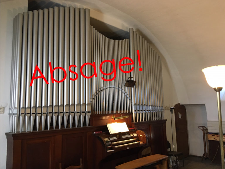 Absage Orgelkonzert